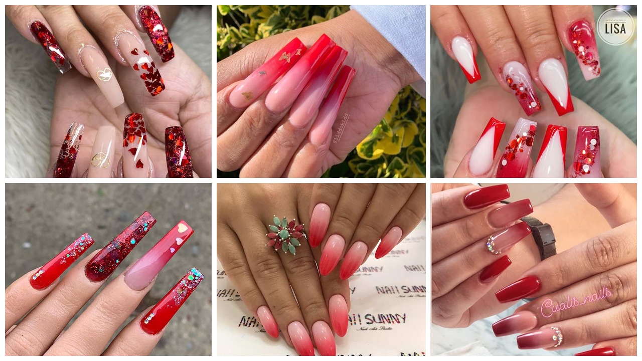 these are the 23 beautiful red ombre nails ideas and designs you should try