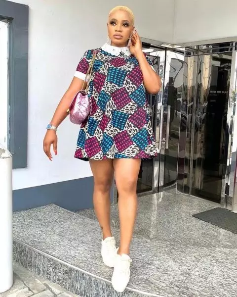 Ankara White Collar Dress Styles