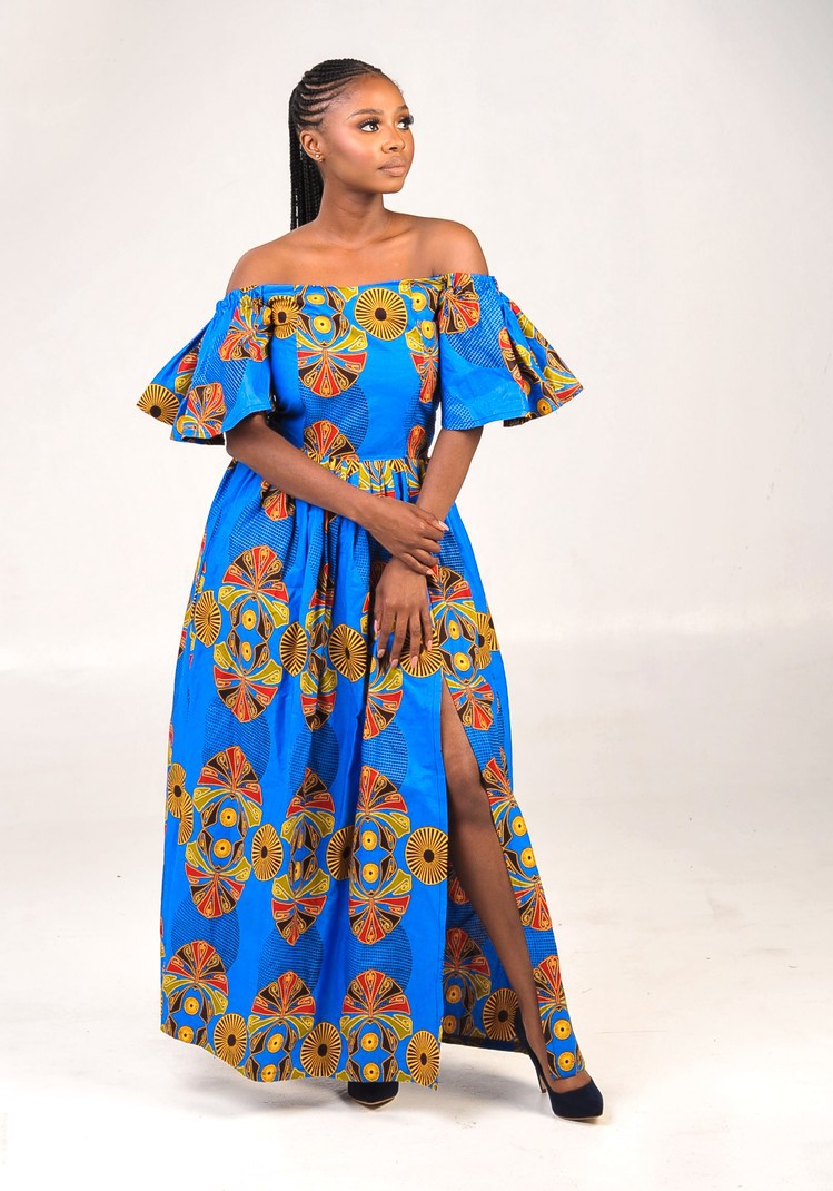 Off-shoulder Maxi Gown