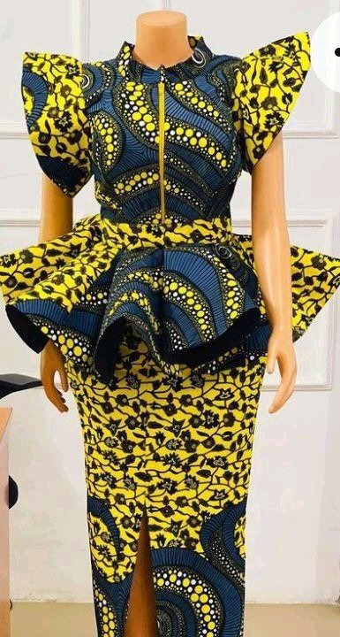 Ankara Skirt And Blouse Styles