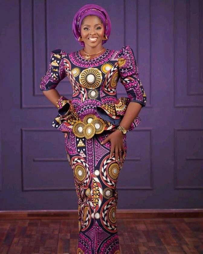 Ankara Skirt And Blouse Styles