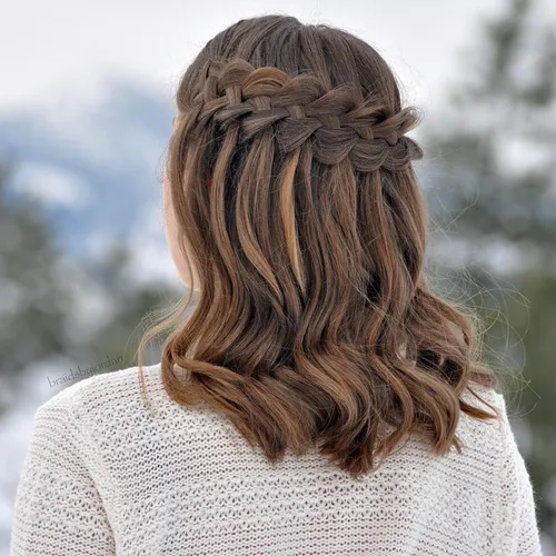 Waterfall Braids Hairstyle