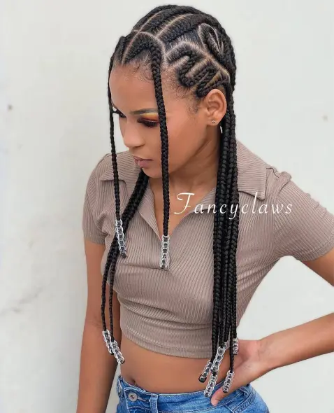 Long Braids and Beads