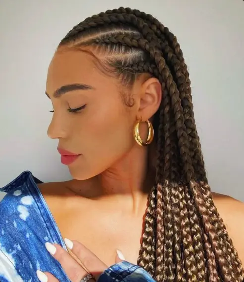 Medium-Sized Cornrow Braids