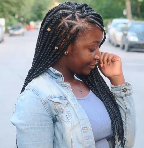 Triangle Box Braids