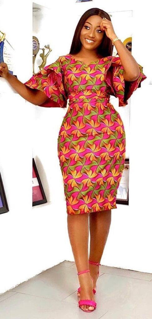 Knee-Length Ankara Gowns