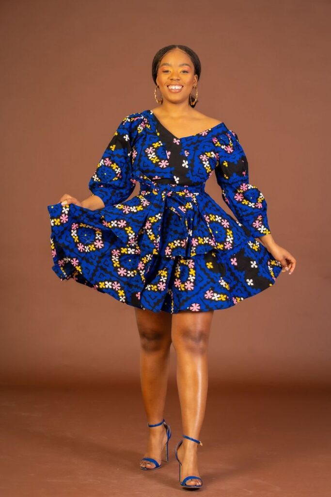 Simple Ankara Midi Dresses