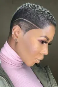 Short Natural Haircut for Black Women