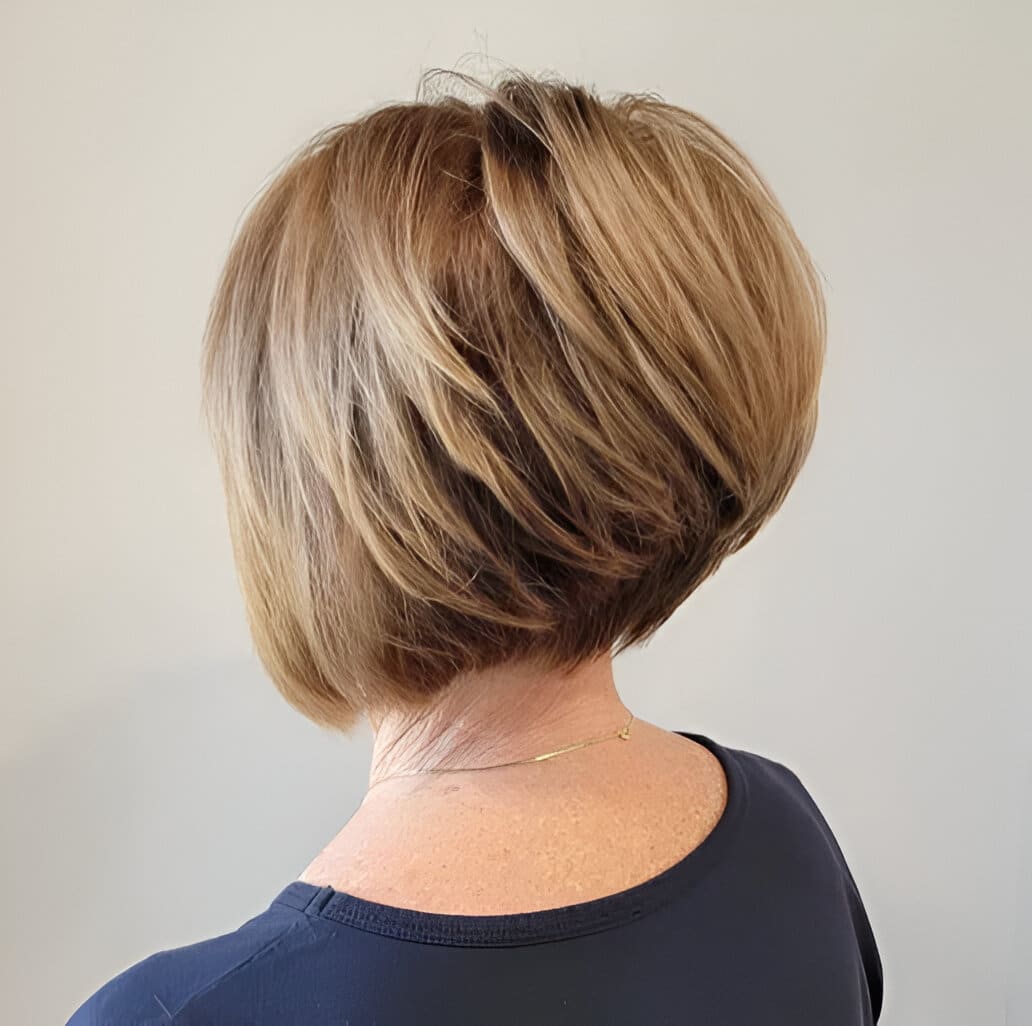 Inverted Bob In Honey Blonde