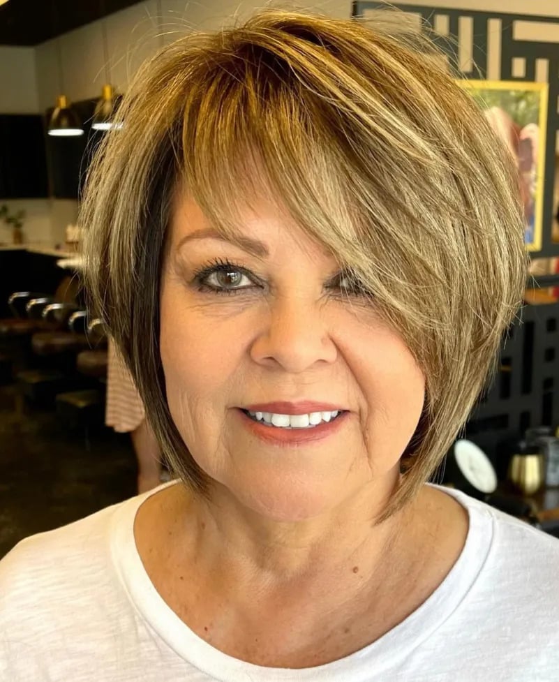 Layered Bob With Choppy Bangs