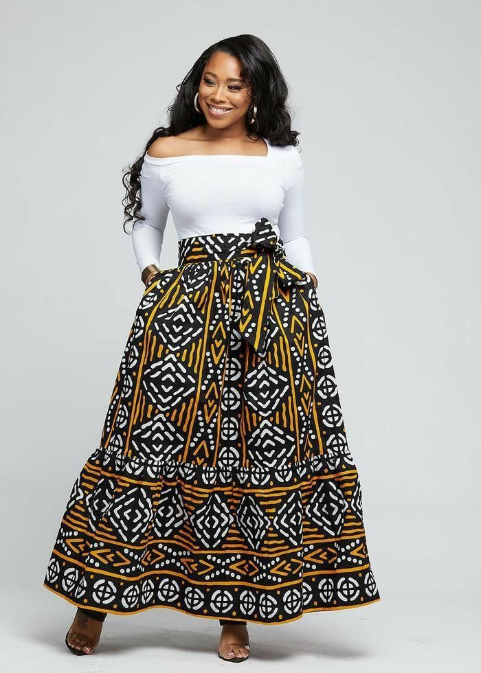 pleated ankara skirts